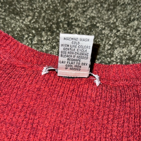 Reference Point 100% cotton red sweater - Picture 4 of 5